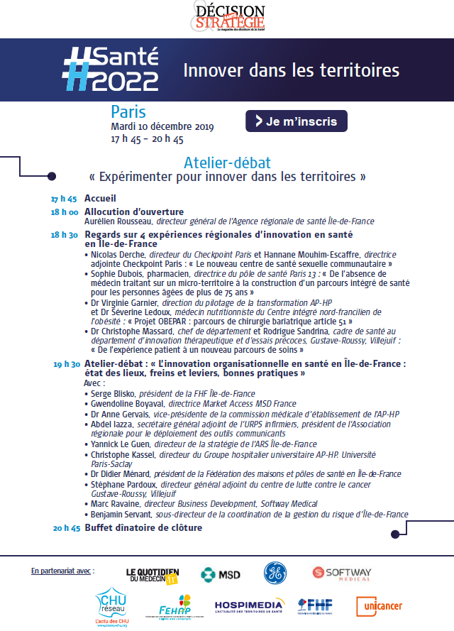 MARC RAVAINE, DIRECTEUR BUSINESS DEVELOPMENT DE SOFTWAY MEDICAL, INTERVIENDRA LORS DE L’ATELIER-DÉBAT DU TOUR DE FRANCE DE L’E-SANTÉ A PARIS