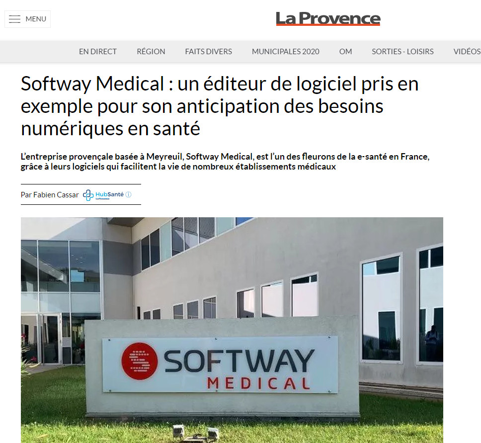 Article de la provence softway medical