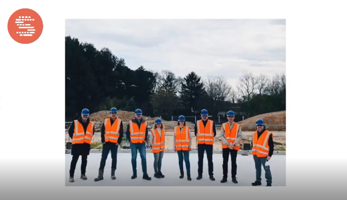 Notre comité de Direction visite le chantier bien avancé de nos futurs locaux !