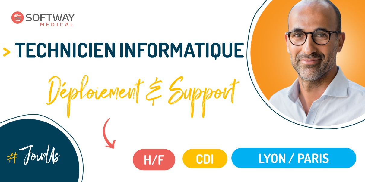 TECHNICIEN INFORMATIQUE – DEPLOIEMENT ET SUPPORT – Paris ou Lyon – F/H