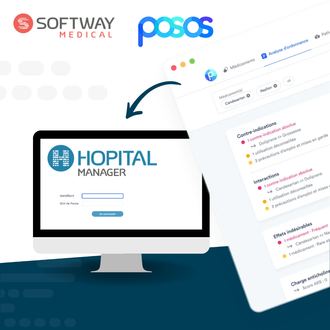 Softway Medical intègre Posos dans son ERP de santé Hopital Manager