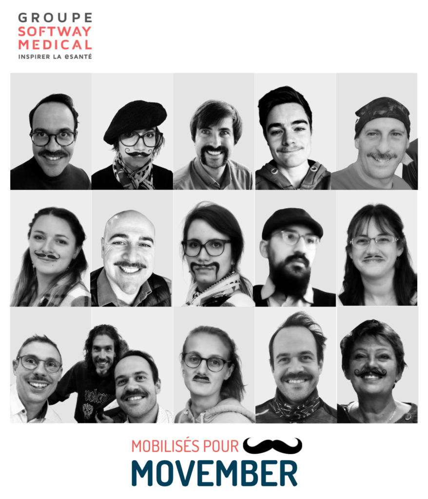 Les collaborateurs Softway Medical mobilisés pour Movember