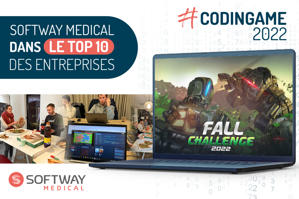 CodinGame : Softway Medical dans le Top10 Entreprises du Fall CHallenge 2022