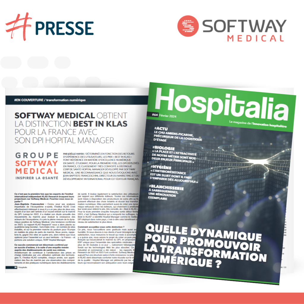 Softway Medical dans le numéro 64 de Hospitalia Magazine