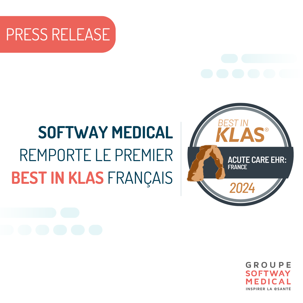 Softway Medical remporte le premier Best in Klas français